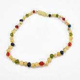 "KIDDO" Multi-Color Amber Baroque Beads Baby Necklace